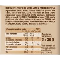 Sticks de leche NOCILLA, pack 2x30 g