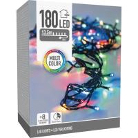 Guirnalda Navideña con 180 luces led multicolor, controlador de 8 funciones memoria, temporizador, válida para exterior: IP44, 13,5 m