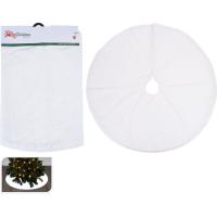 Cubre pie blanco para árbol Navideño, Ø 90 cm