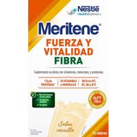 Bebida soluble con fibra sabor vainilla MERITENE, pack 6x50 g
