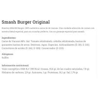 Smash burger de vacuno HAMBURDEHESA, pack 2x100 g