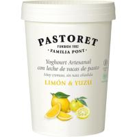 Yogur artesanal de limón y yuzu PASTORET, tarrina 500 g