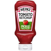Ketchup con sabor a pepinillo HEINZ, bocabajo 250 g