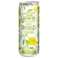 Limonada con gas sabor lima DON SIMÓN, lata 33 cl