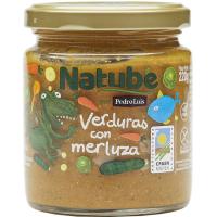 Tarrito bio de verdura y merluza NATUBE, tarro 250 g