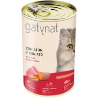 Alimento de atún para gato GATYNAT, lata 400 g