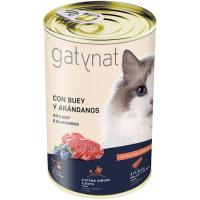 Alimento de buey para gato GATYNAT, lata 400 g