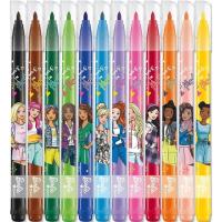 Rotulador de colores, 12 colores Barbie MAPED, pack 12 uds