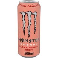 MONSTER ULTRA PEACHY edari energetikoa azukrerik gabe, lata 50 cl