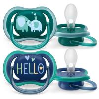 Chupete para niño deco +18 PHILIPS AVENT ULTRA AIR, pack 2 uds