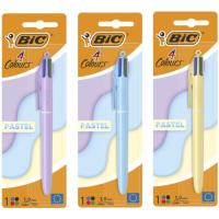 Bolígrafo de 4 colores, punta 1mm, colores exteriores ¿Cuál te llegará? Pastel BIC