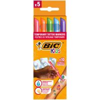 Rotulador para Tatoo temporal con plantillas, dermatologico Kids BIC, set 5+10 uds