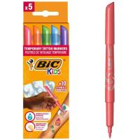 Rotulador para Tatoo temporal con plantillas, dermatologico Kids BIC, set 5+10 uds