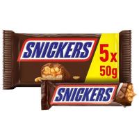 Chocolatina SNICKERS, pack 5x50 g