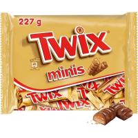 Chocolatina minis TWIX, paquete 227 g