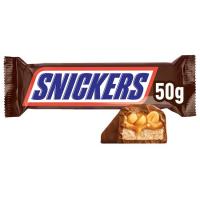 Barrita de chocolate rellena SNICKERS, 1 ud, 50 g