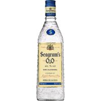 Bebida sin alcohol % SEAGRAMS, botella 70 cl