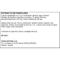 Extracto de pasiflora XXL SORIA NATURAL, frasco 50 ml