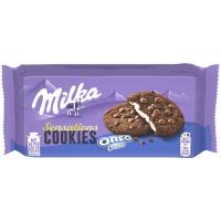 OREO milka cookie galleta, paketea 156 g