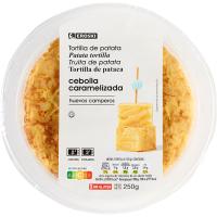 Tortilla de patatas con cebolla caramelizada EROSKI, 1 ud, 250 g