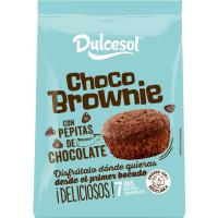 Choco-brownie DULCESOL, 7 uds, bolsa 175 g