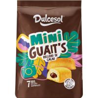 Miniguait relleno de cacao DULCESOL, 7 uds, bolsa 154 g