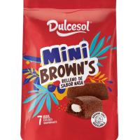 Mini brown¿s de nata DULCESOL, 7 uds, bolsa 154 g
