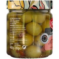 Aceitunas con tomate y especias SERPIS, frasco 220 g