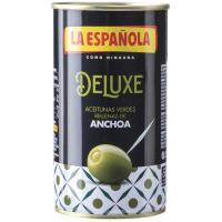 LA ESPAÑOLA antxoaz betetako olibak, lata 150 g