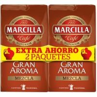 Café molido mezcla MARCILLA, pack 2x500 g