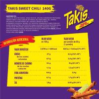 Takis dragon sweet chili TAKIS, bolsa 140 g