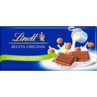 Chocolate con leche y avellanas LINDT, tableta 100 g