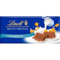 Chocolate con leche, caramelo y sal LINDT, tableta 100 g