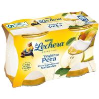 Yogur bicapa de pera LA LECHERA, pack 2x125 g