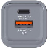 Cargador de red universal negro, USB Type-C 35W y Type A 18W, GNC-35 VERBATIM
