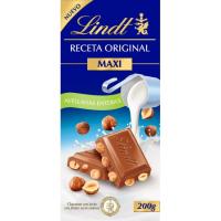 Chocolate con leche avellanas LINDT, taleta 200 g