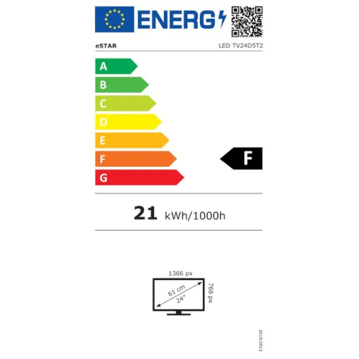 E-STAR 24D5T2 led telebista HD 24"