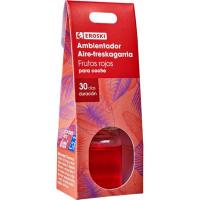 Ambientador olor frutos rojos para coche EROSKI, 1 ud