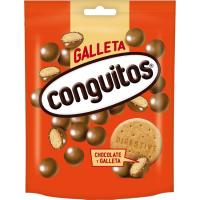 CONGUITOS galleta, esnedun txokolatearekin estalia, poltsa 120 g