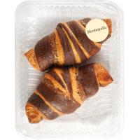 Croissant duo cacao EROSKI, 2 uds