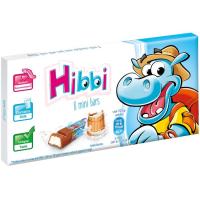 Barritas de chocolate con leche HIBBI, caja 100 g