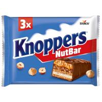 Snack Nutbar KNOPPERS, pack 3x40 g