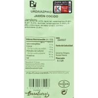 Jamón cocido BIGA, lonchas, sobre 125 g