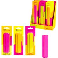 Lima plana corta neon IDC, pack 2 uds