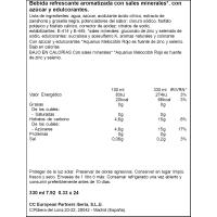 Bebida isotónica sabor melocotón rojo AQUARIUS, lata 33 cl