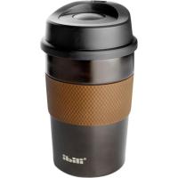 Vaso termo con tapa, acero inoxidable, Café IBILI, 360 ml