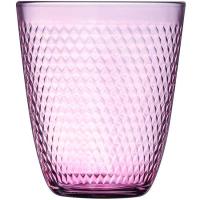 Vaso alto de vidrio labrado, rosa claro Pampille LUMINARC, 31 cl