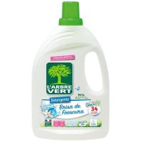 Detergente gel ecológico brisa L'ARBRE VERT, garrafa 34 dosis