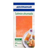 Salmón ahumado AGUINAMAR, bandeja 50 g