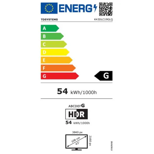 TV Led 43" 4K UHD K43DLC19GLQ TD SYSTEMS
